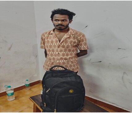 नशे के खिलाफ दुर्ग पुलिस की बडी कार्यवाही   मादक पदार्थ गांजा परिवहन करने वाले आरोपी गिरफ्तार ।