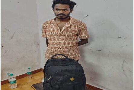 नशे के खिलाफ दुर्ग पुलिस की बडी कार्यवाही   मादक पदार्थ गांजा परिवहन करने वाले आरोपी गिरफ्तार ।