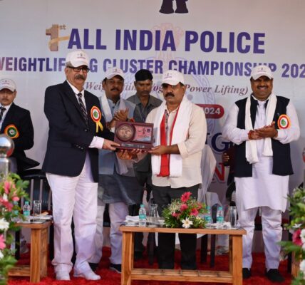 छत्तीसगढ़ पुलिस 23 से 27 सितम्बर तक जिला-दुर्ग में अखिल भारतीय पुलिस प्रतियोगिता 2024-25 की मेजबानी का शुभांरग माननीय गृह मंत्री छत्तीसगढ़ शासन श्री विजय शर्मा के द्वारा किया गया ।