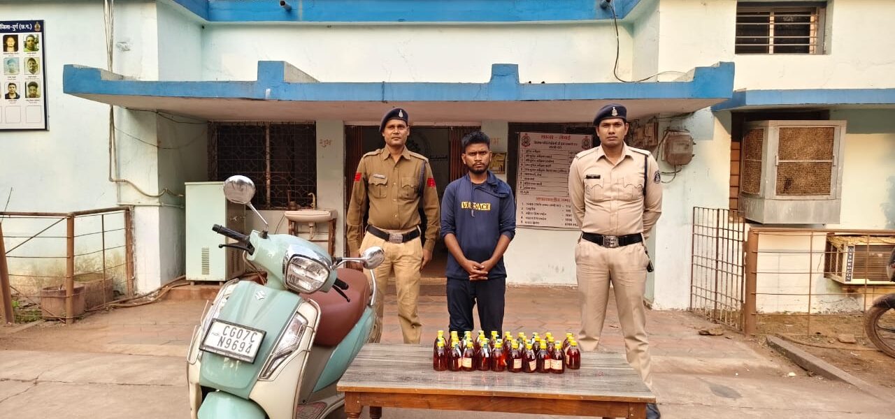शराब विक्रय के लिये शराब परिवहन करने वाला आरोपी चढा पुलिस के हत्थे ।