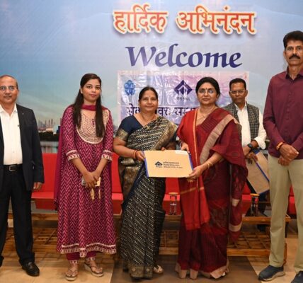 सेवानिवृत्ति पर बीएसपी प्रबंधन ने दी भावभीनी विदाई ।