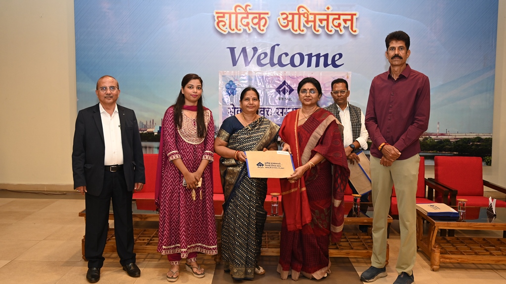 सेवानिवृत्ति पर बीएसपी प्रबंधन ने दी भावभीनी विदाई ।