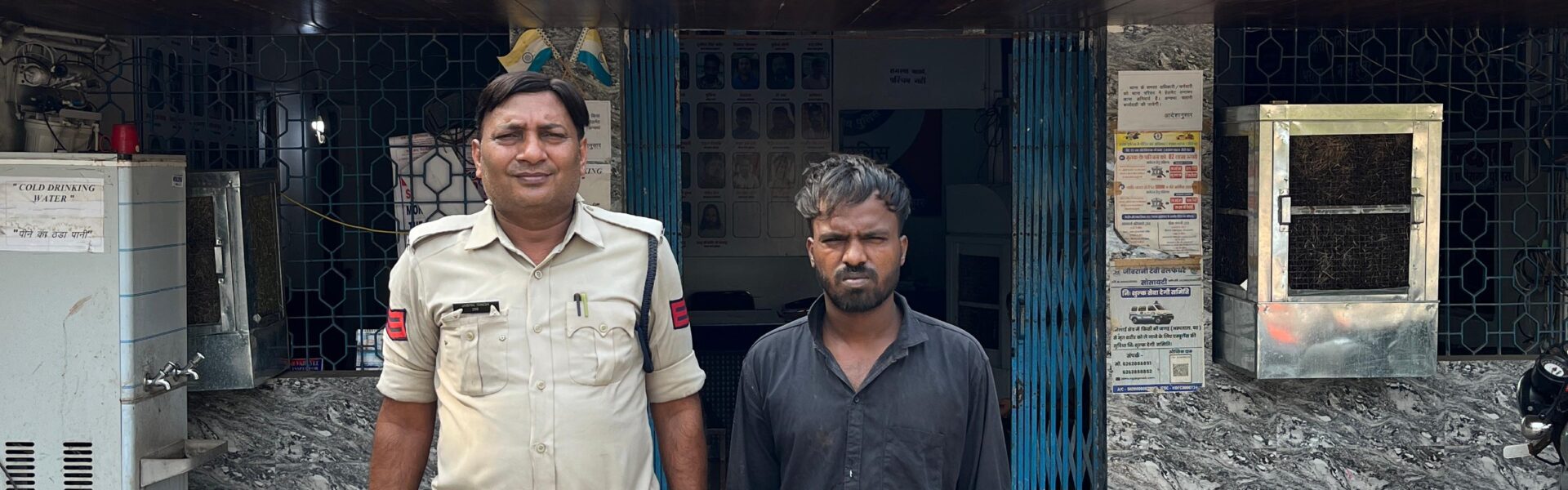 थर्माकोल कटर से प्राणघातक हमला करने वाला आरोपी पुलिस की गिरफ्त में  ।