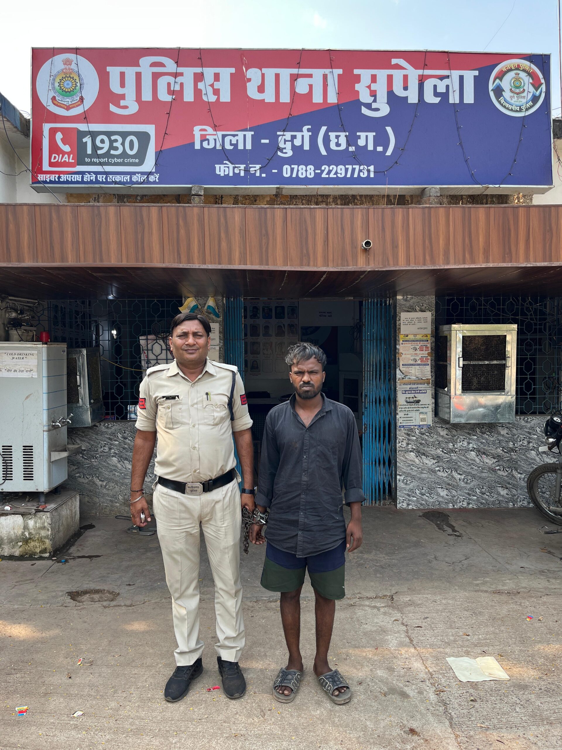 थर्माकोल कटर से प्राणघातक हमला करने वाला आरोपी पुलिस की गिरफ्त में  ।
